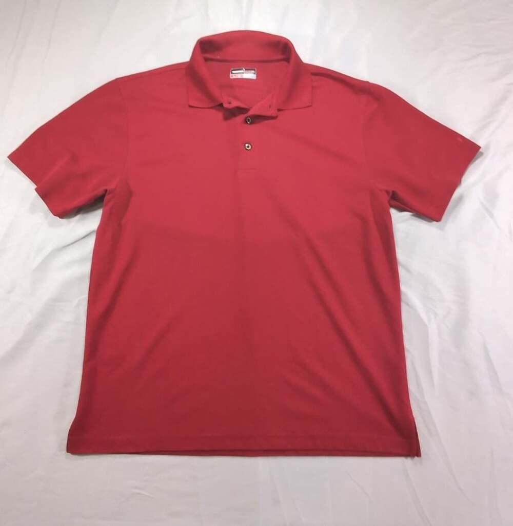*Budget Friendly* Grand Slam Mens Sport Red Golf Polo Shirt Size L/G